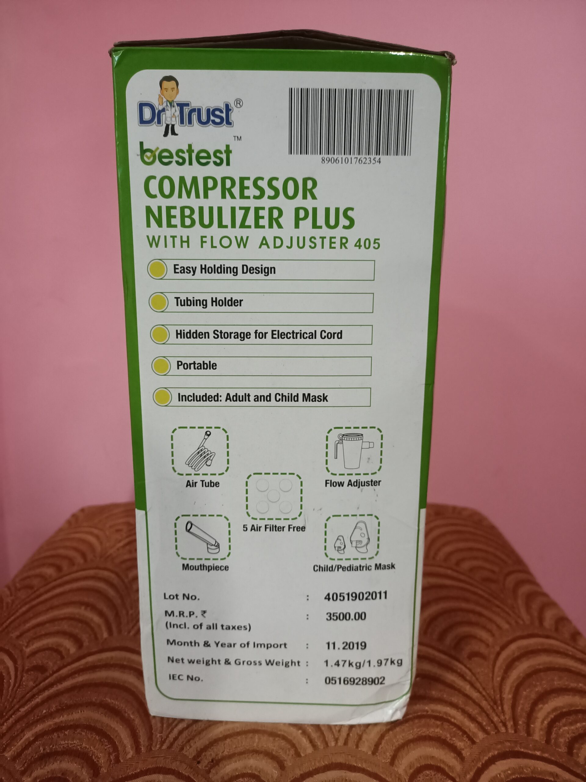 Dr Trust Bestest Plus Compressor Nebulizer Machine